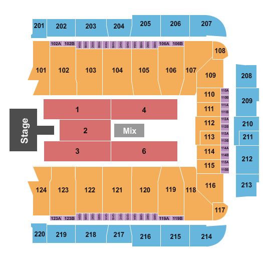 CFG Bank Arena Wu-Tang Clan Seating Chart